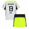 Borussia Dortmund Pascal Gross #13 Bortaställ Barn 2025-26 Korta ärmar (+ Korta byxor) Borussia Dortmund Pascal Gross #13 Bortaställ Barn 2025-26 Korta ärmar (+ Korta byxor)